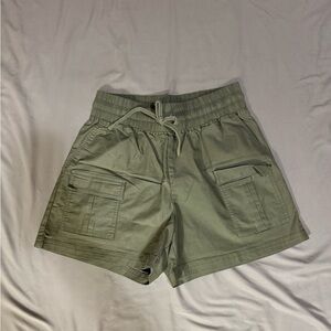 Fabletics Olive Drawstring Cargo Shorts